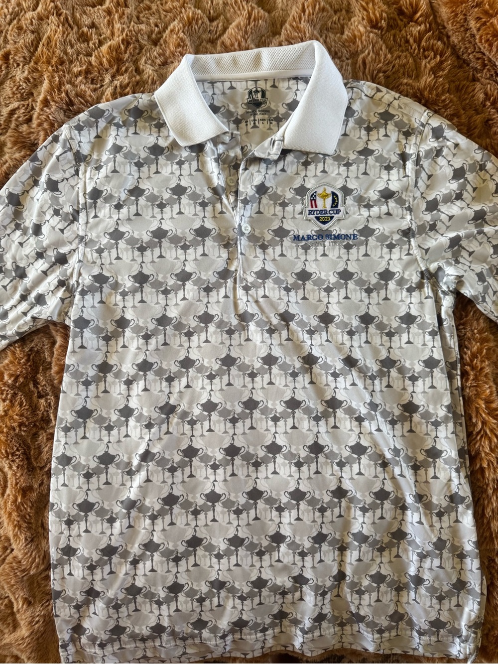 Ryder Cup 2023 White & Gray Polo Shirt